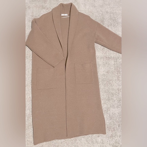 MNG Oversized Knitted Coat with Pockets - Picture 1 of 3